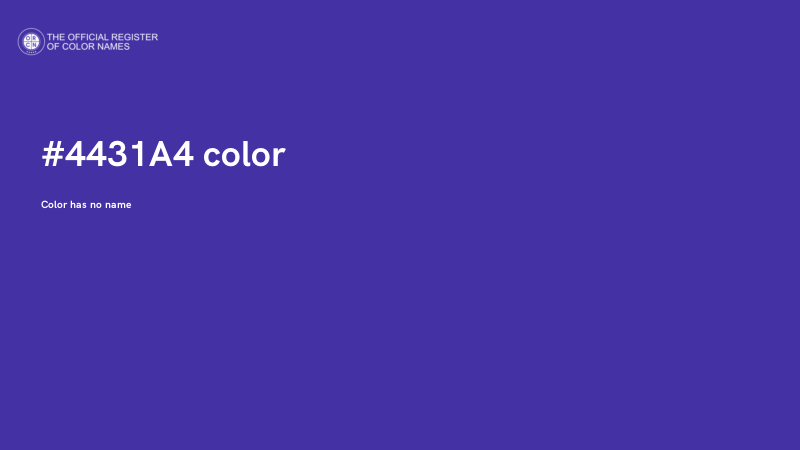 #4431A4 color image