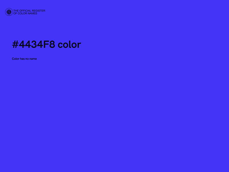 #4434F8 color image