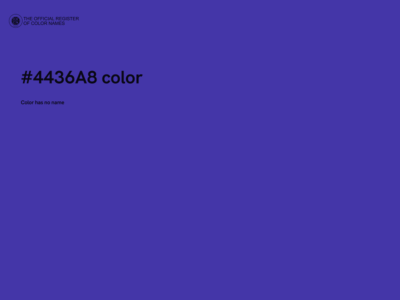 #4436A8 color image