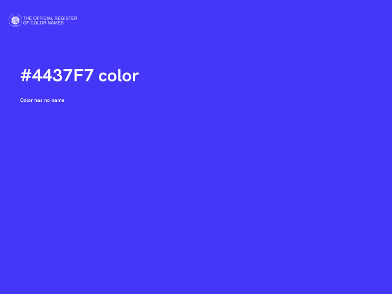 #4437F7 color image