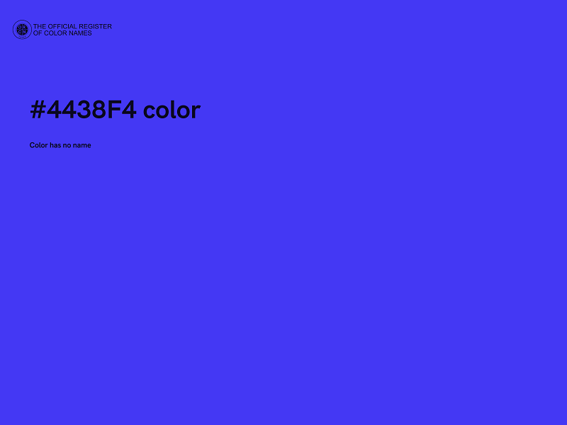 #4438F4 color image