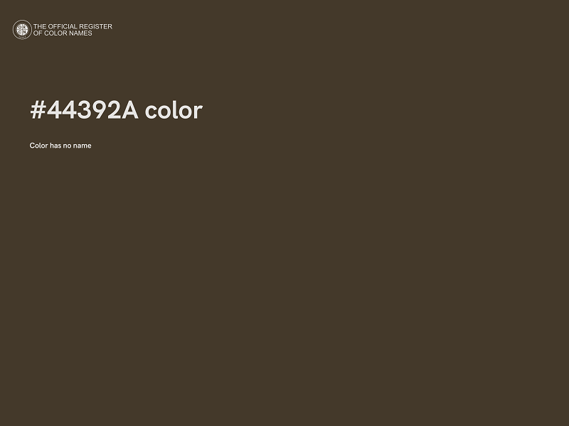 #44392A color image