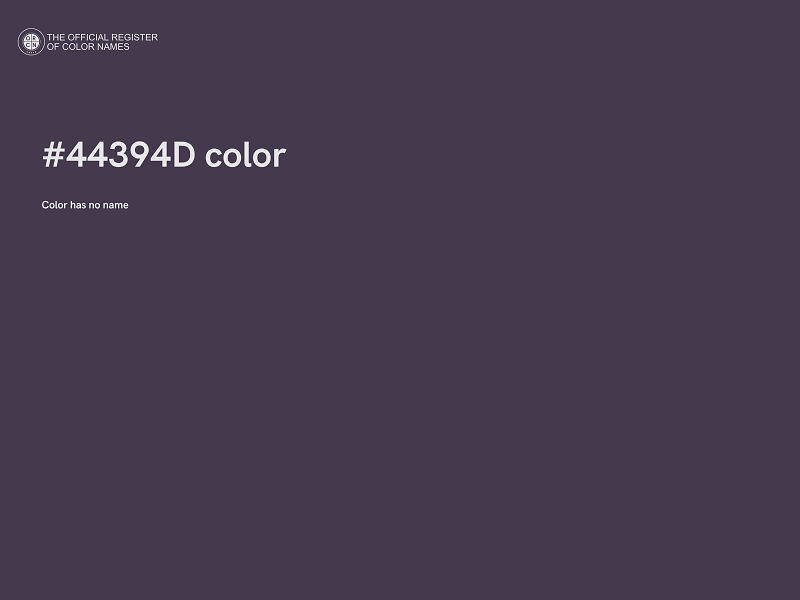 #44394D color image