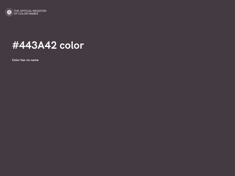 #443A42 color image