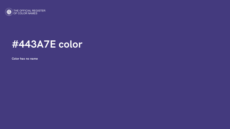 #443A7E color image