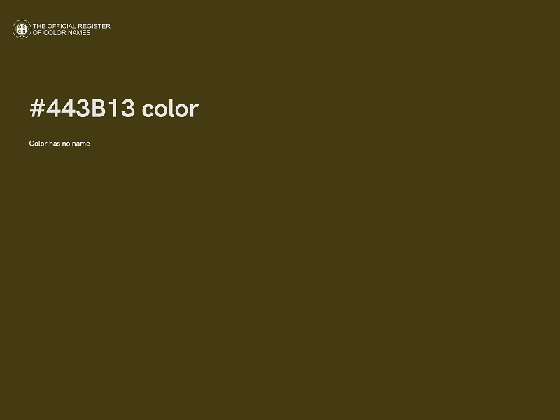 #443B13 color image