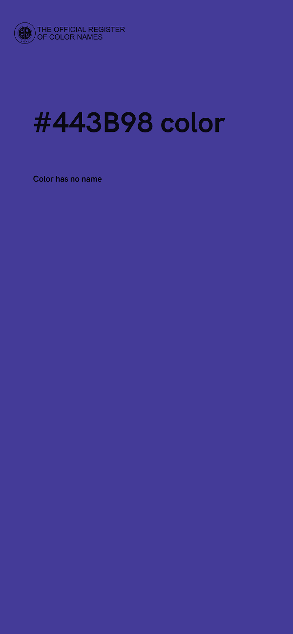 #443B98 color image