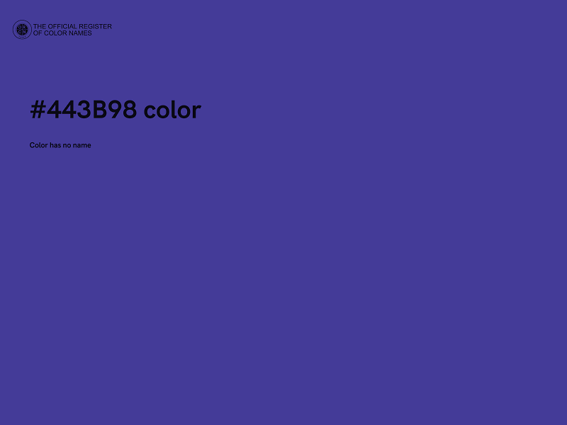 #443B98 color image