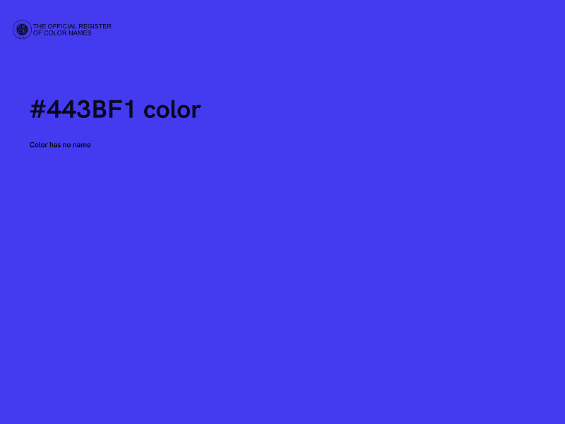 #443BF1 color image