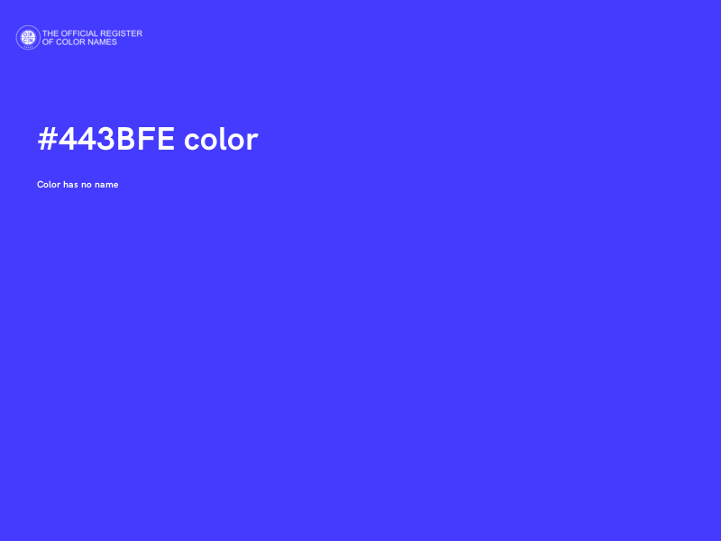 #443BFE color image