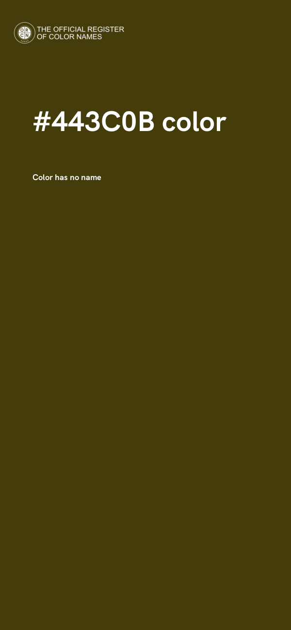 #443C0B color image
