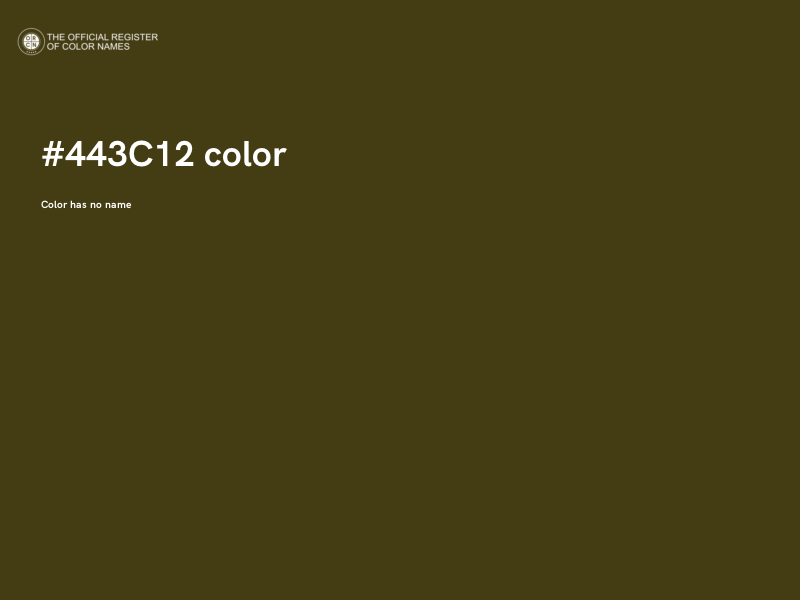 #443C12 color image