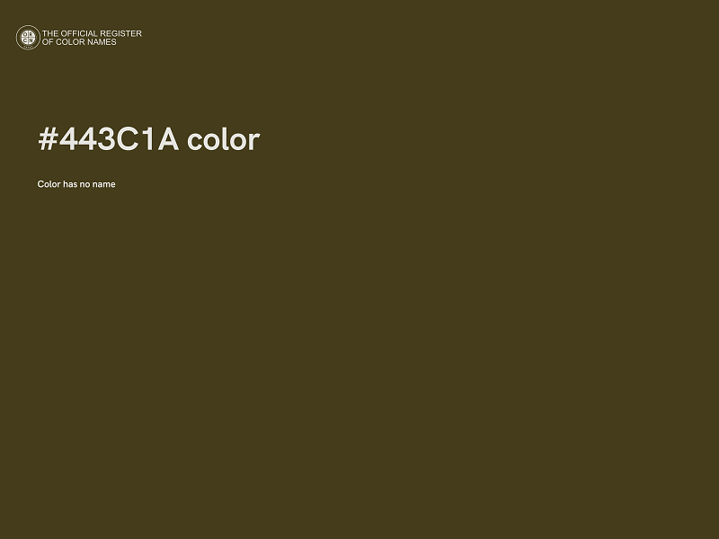 #443C1A color image