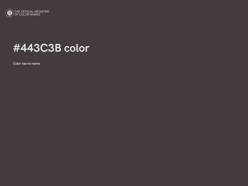 #443C3B color image