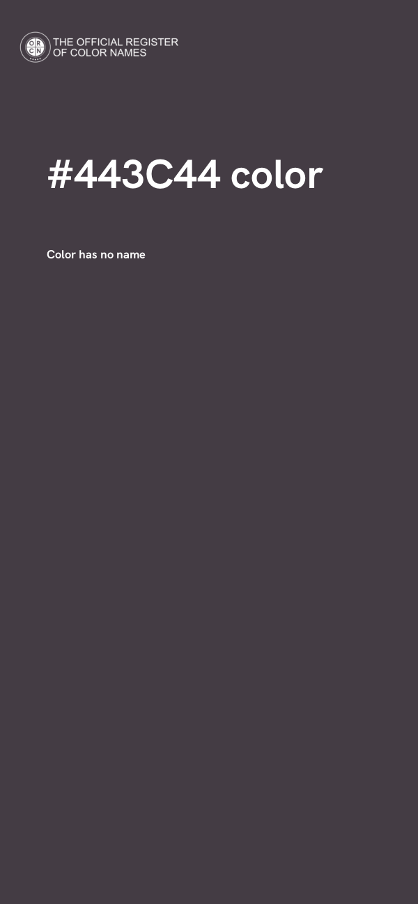 #443C44 color image