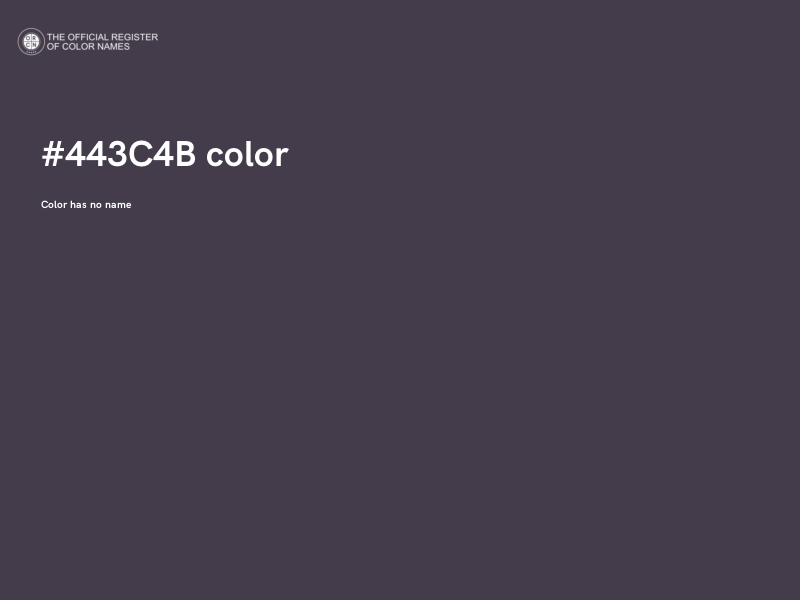 #443C4B color image