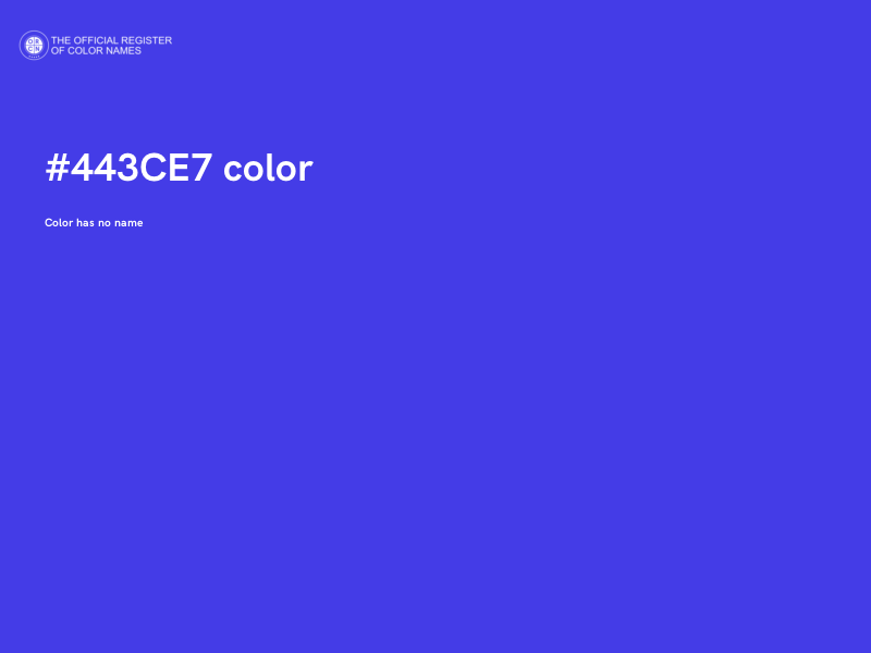 #443CE7 color image