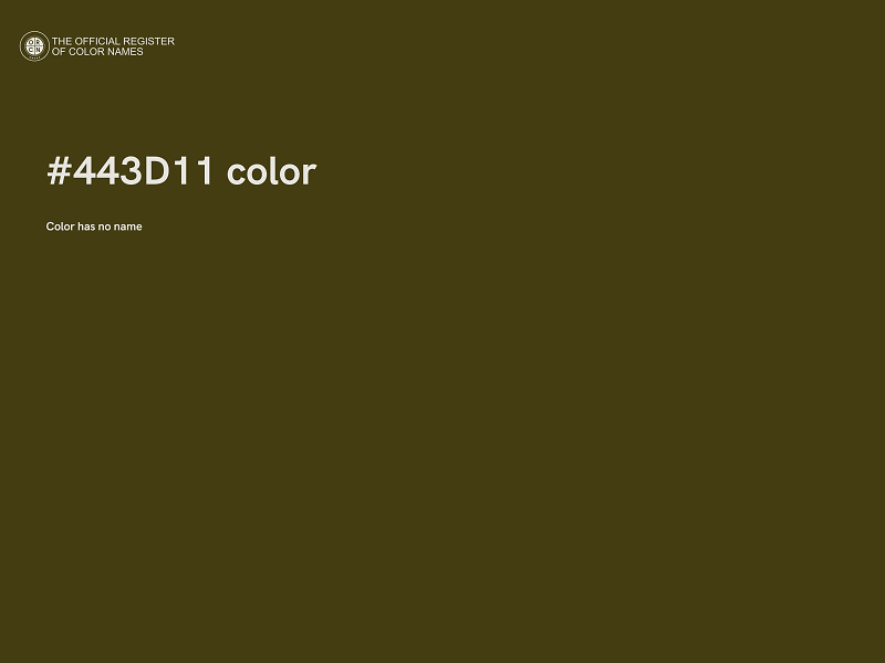 #443D11 color image