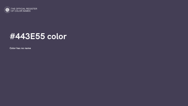 #443E55 color image