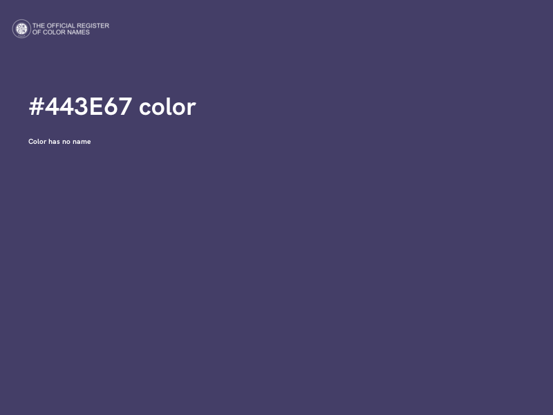 #443E67 color image