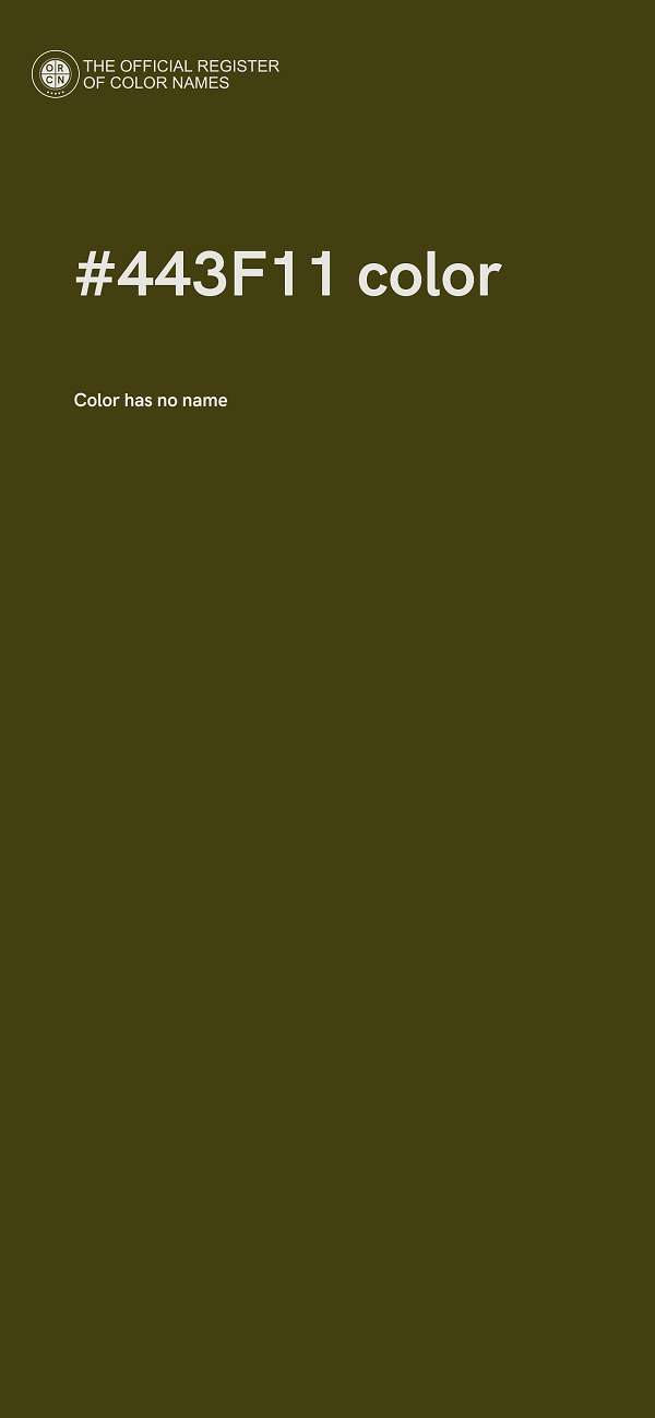 #443F11 color image