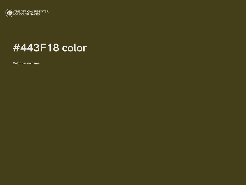 #443F18 color image