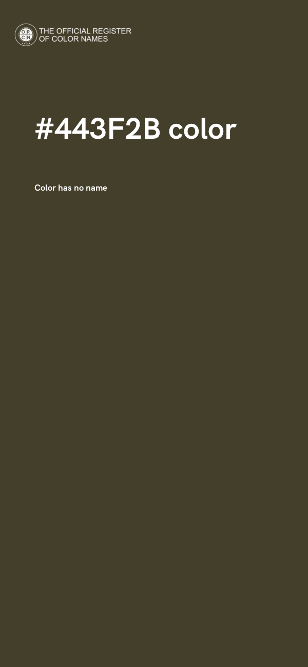 #443F2B color image