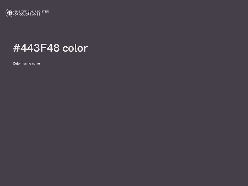 #443F48 color image