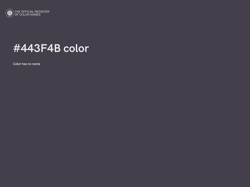 #443F4B color image