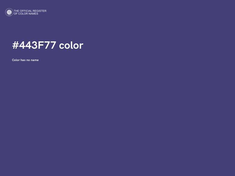 #443F77 color image