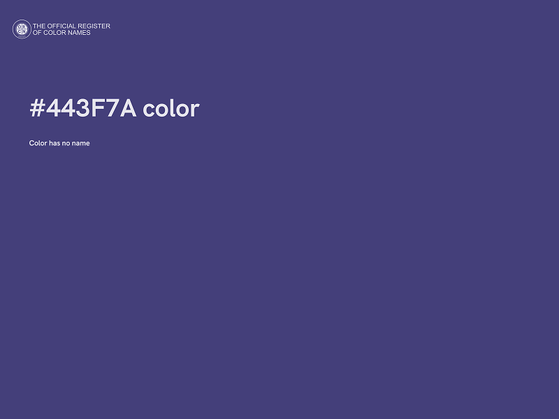 #443F7A color image