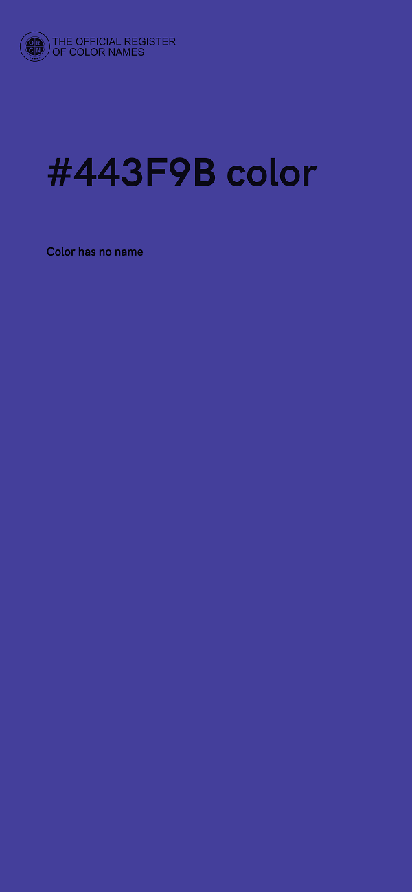 #443F9B color image