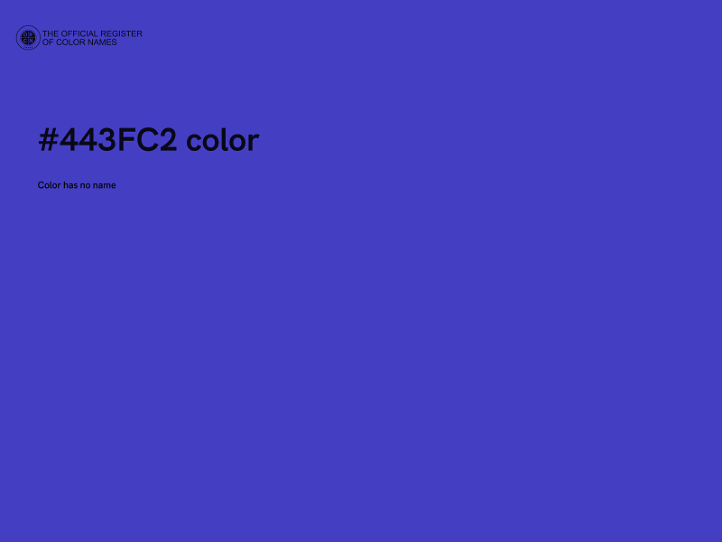 #443FC2 color image