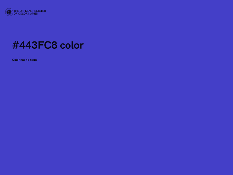 #443FC8 color image