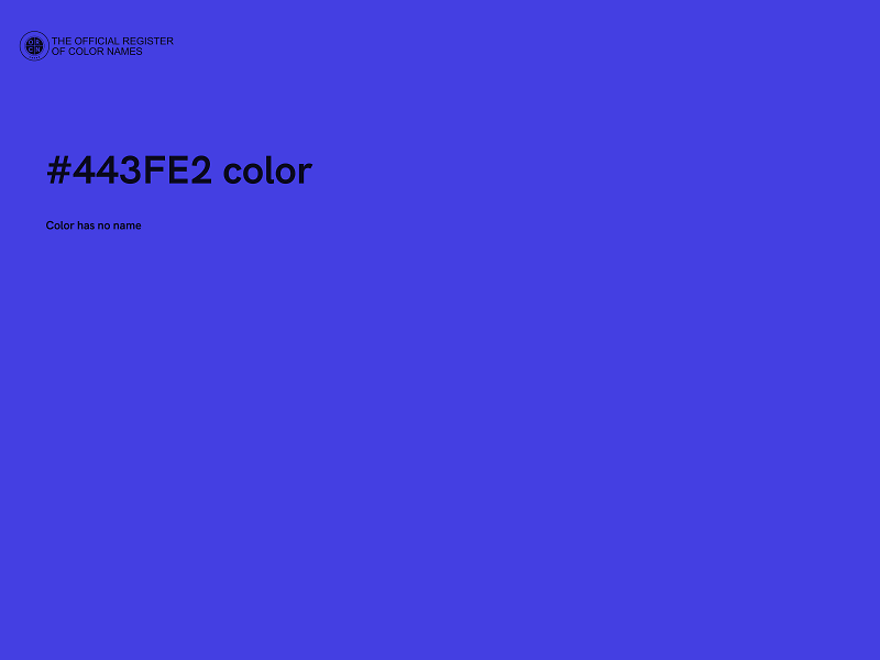 #443FE2 color image