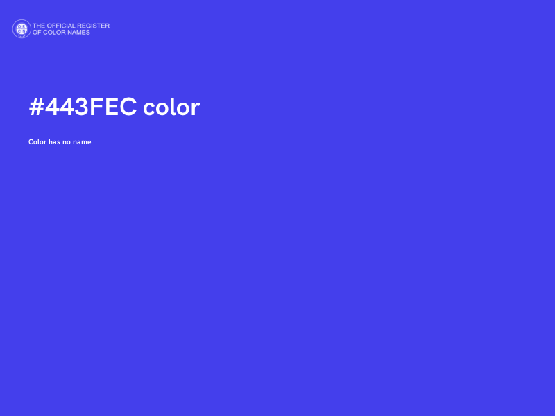 #443FEC color image