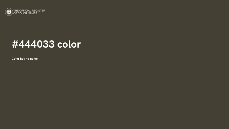 #444033 color image