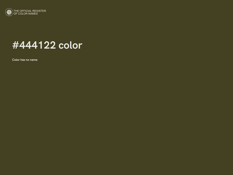 #444122 color image