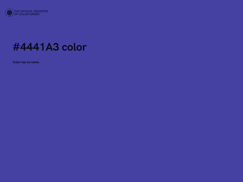 #4441A3 color image