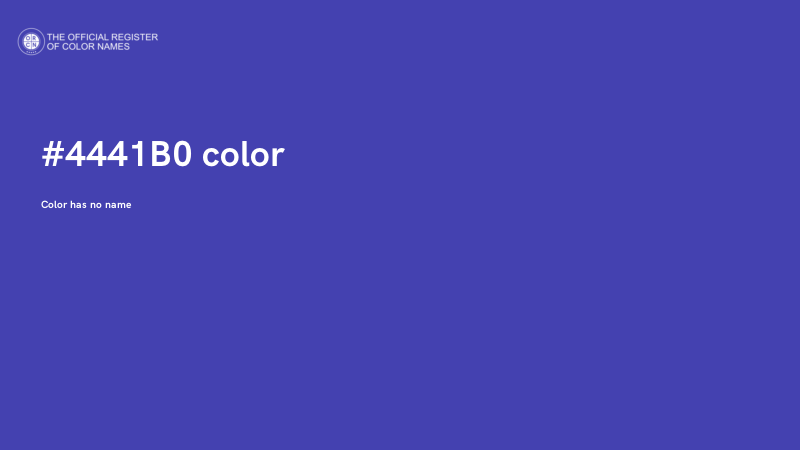 #4441B0 color image