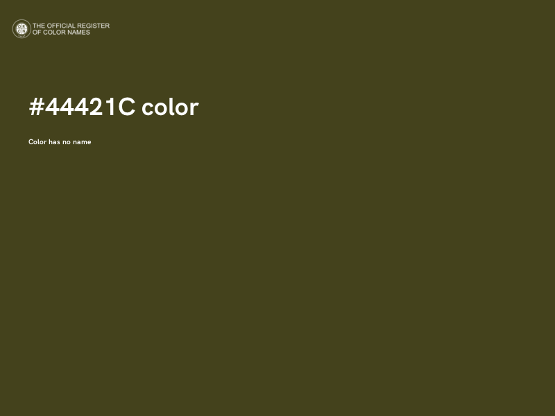 #44421C color image