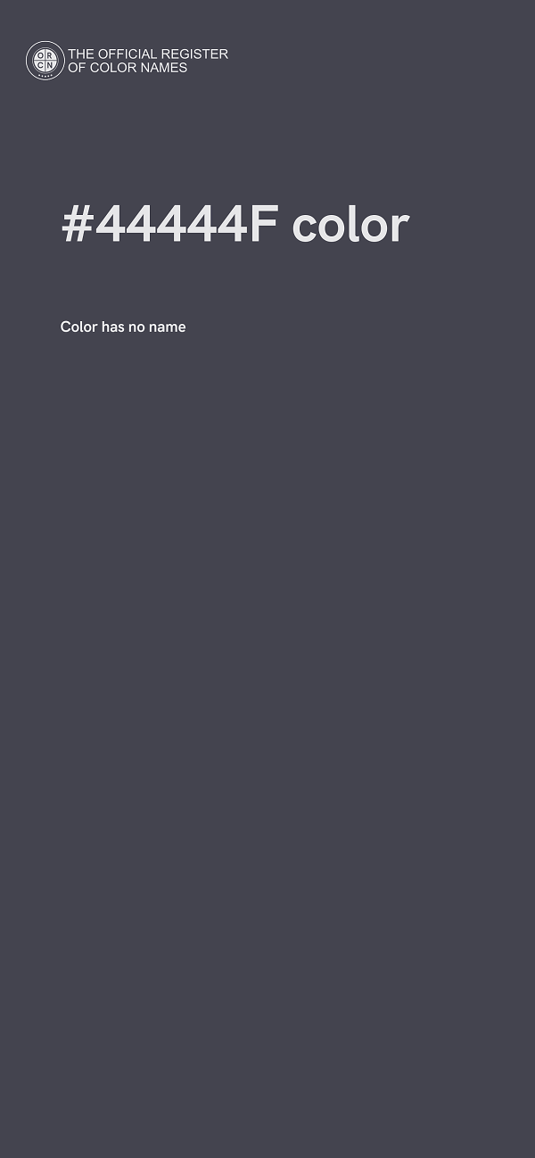 #44444F color image
