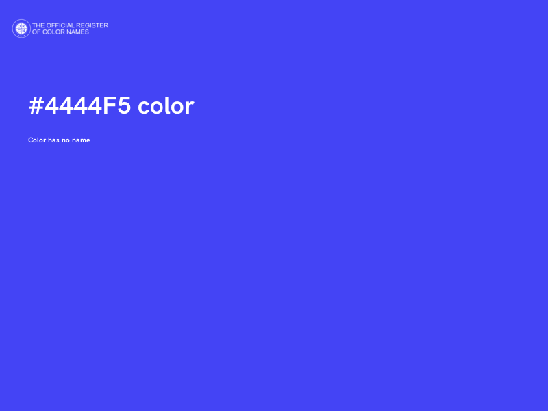 #4444F5 color image