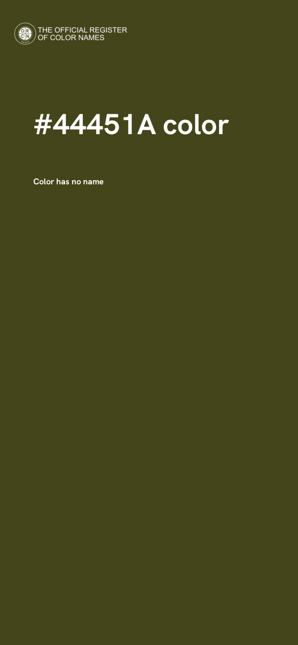 #44451A color image
