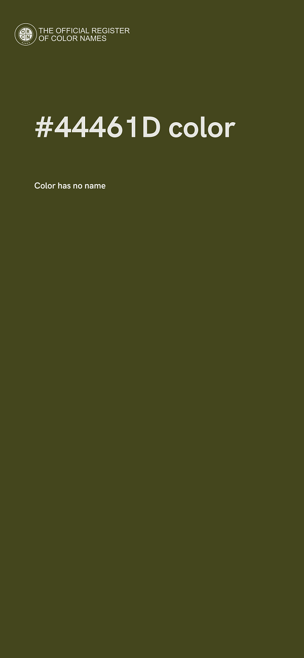#44461D color image