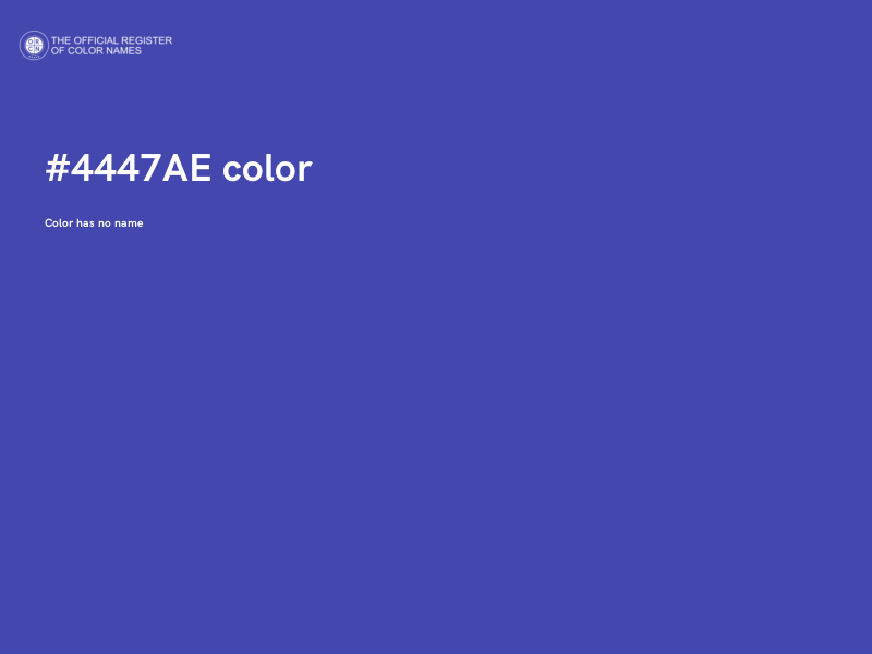 #4447AE color image