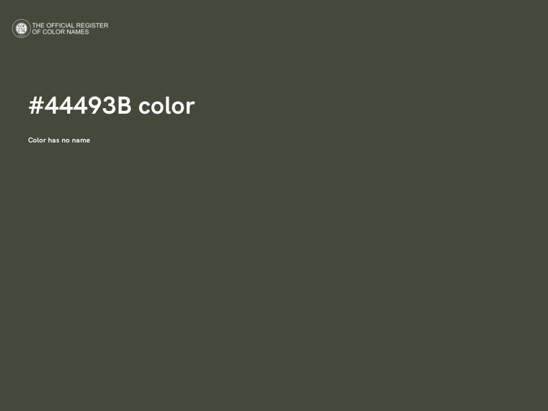 #44493B color image