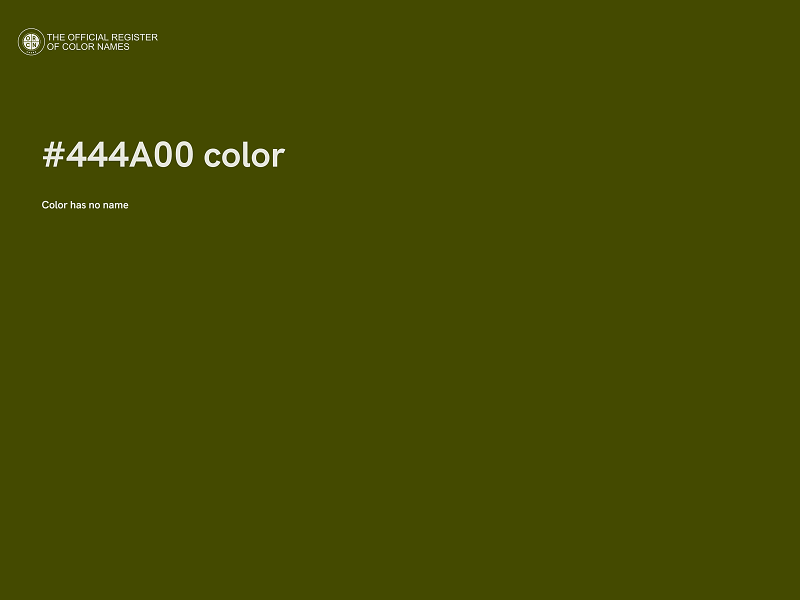 #444A00 color image