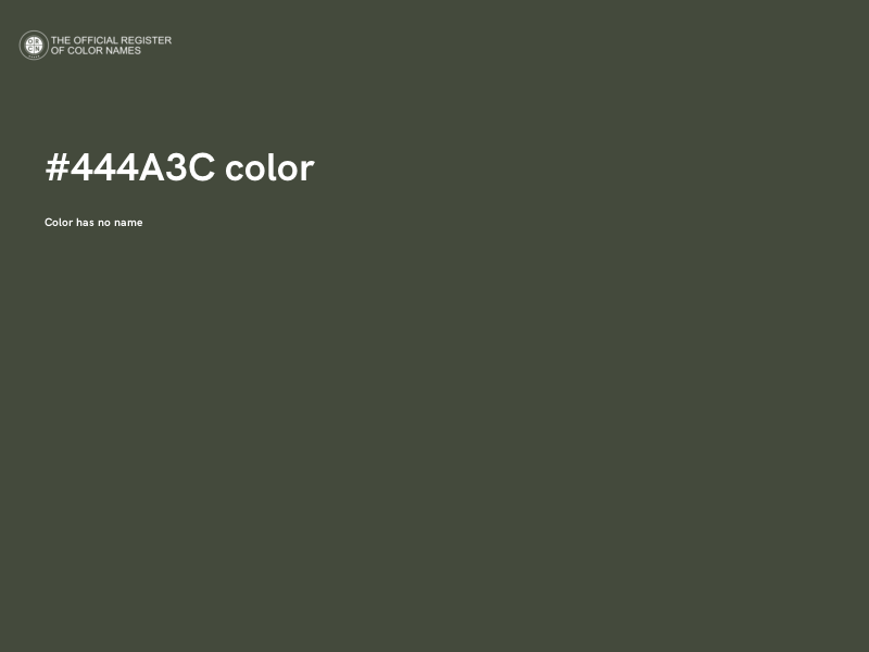 #444A3C color image