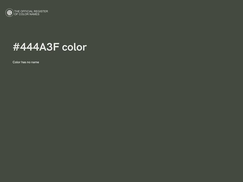 #444A3F color image